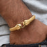 Anaconda Snake Dual Face Bracelet Kada Elegant Design Gold Plated - Style A160