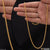 Antique Design Etched High-quality Gold Plated Chain For
