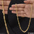 Artisanal Design With Diamond Amazing Gold Plated Chain For