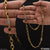 Artisanal design latest gold plated rudraksha mala for men -