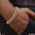 Stainless steel bracelet with diamonds - Artisanal Design B780