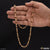 Attention-getting design ball with rudraksh gold plated mala