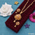 Attention-getting design flower golden color necklace set