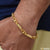 Beautiful design with diamond latest gold plated bracelet