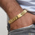 Beautiful design premium-grade quality golden color bracelet