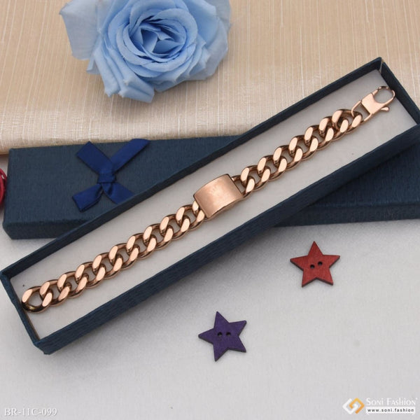 Get the Perfect Men's 14k Rose Gold Bracelets | GLAMIRA.in