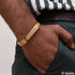 Best Quality Attractive Design With Diamond Gold Plated Kada For Men - Style A502