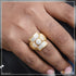 Best Quality with Diamond Fabulous Design Gold Plated Ring for Men - Style B507