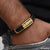 Best quality elegant design black & golden color bracelet