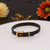 Black Belt Bracelet Kada Distinctive Design Gold Plated