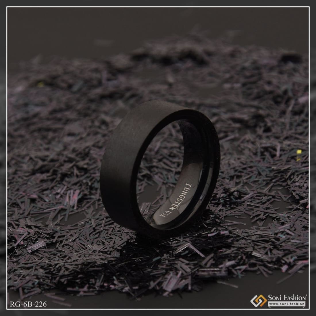QWICK CLICK OM Ring Stainless Steel Matte Band Black Jewelry Stainless  Steel Rhodium Plated Ring Price in India - Buy QWICK CLICK OM Ring  Stainless Steel Matte Band Black Jewelry Stainless Steel