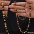 Black Rudraksha With Golden Ball Best Quality Gold Plated Mala for Men - Style A290