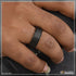 Black Superior Quality Hand-Crafted Design Ceramic Ring for Men - Style B260