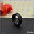 Black superior quality hand-crafted design ceramic ring for