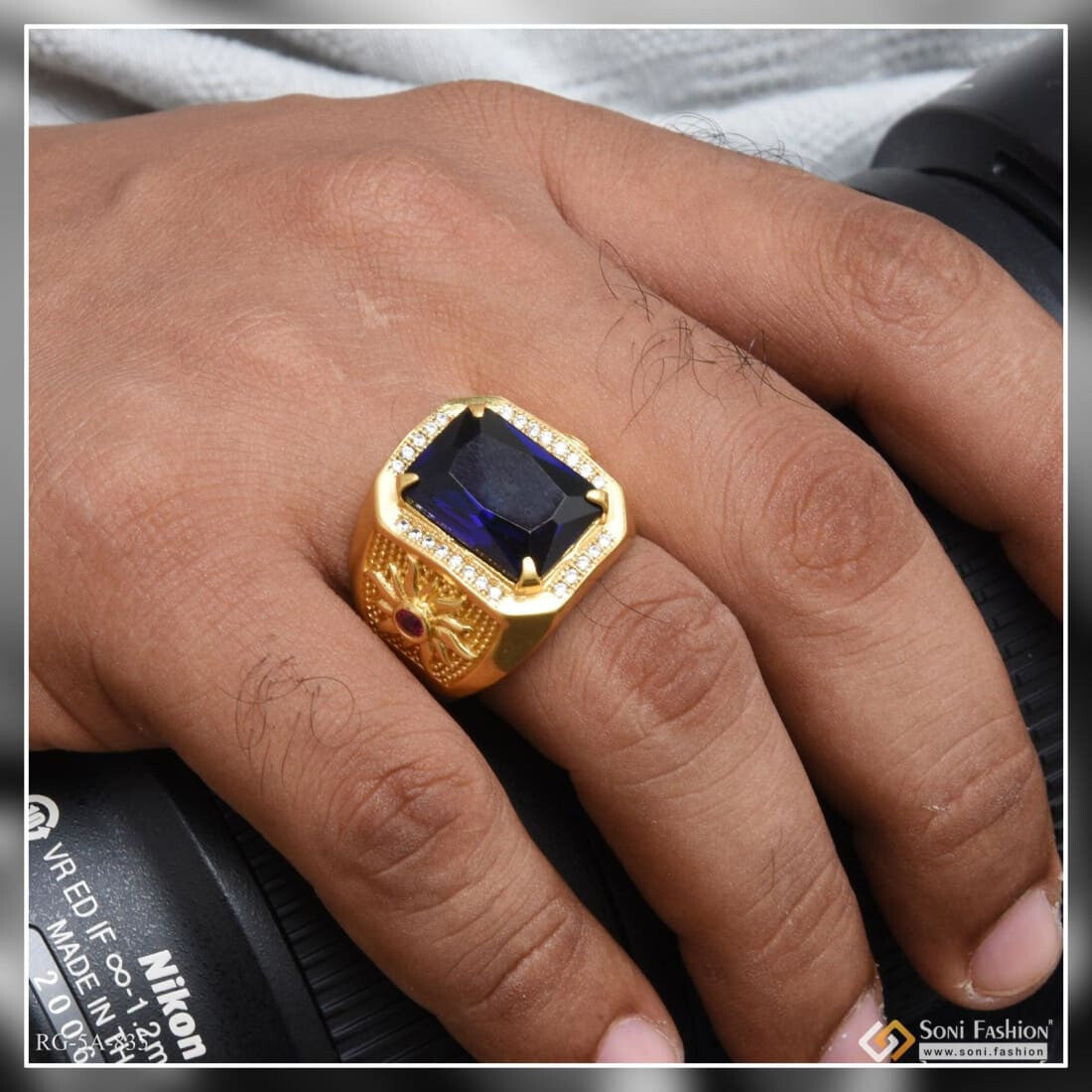 Buy the Natural Blue Sapphire in Yellow Gold Ring at our Online Store –  Diana Vincent Jewelry Designs