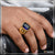 Blue Stone With Diamond Sophisticated Design Gold Plated