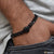 Brilliant design premium-grade quality black color bracelet
