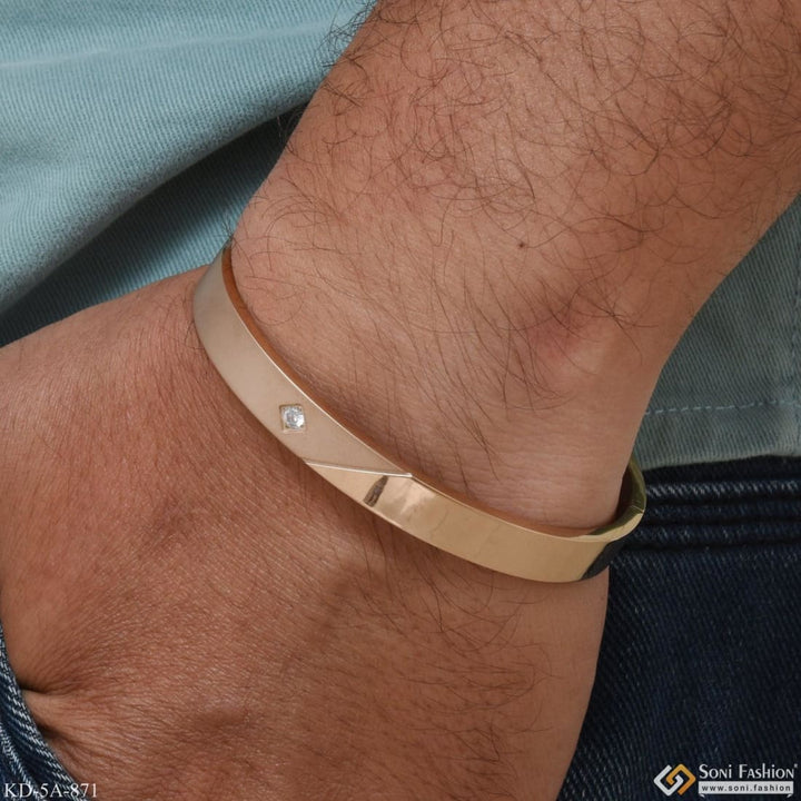 Plain Gold Gold Kadiyam For Gents Brilliant Design Premium-grade