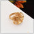 Gold plated ring with flower design - Brilliant LRG-129