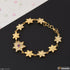 Casual Design With Diamond Chic Design Gold Plated Bracelet For Ladies - Style A277