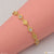 Charming design with diamond chic gold plated bracelet for
