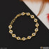 Charming Design With Diamond Funky Design Gold Plated Bracelet For Lady - Style A268