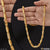 Chic design with diamond glittering gold plated chain for