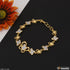 Chic Design With Diamond Unique Design Gold Plated Bracelet For Ladies - Style A266