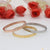 Gold, silver and rose gold stainless steel bangle bracelets from Chokdi Antique Design A892.