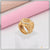 Gold Plated Men’s Ring with Diamond centerpiece - Style B522