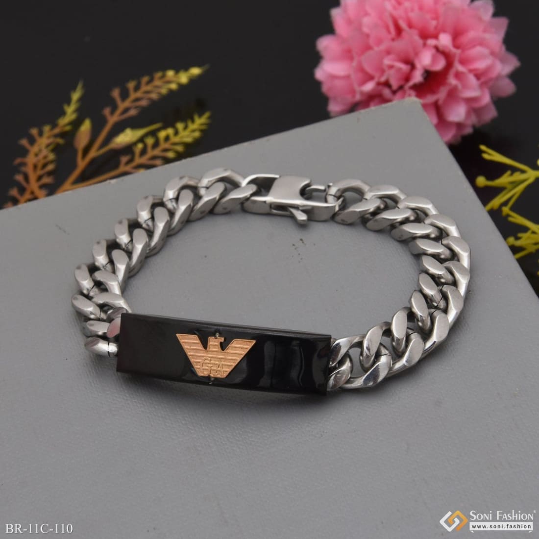 Sterling Silver Chain Bracelet | EMPORIO ARMANI Woman