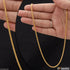 S Pattern Superior Quality High-Class Design Gold Plated Chain for Men - Style B638
