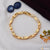 Dainty Design With Diamond Funky Gold Plated Bracelet For
