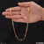 Gold plated chain necklace with clasp - Decorative Design Style A333