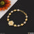 Delicate design with diamond chic gold plated bracelet for