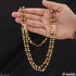 square with Diamond Attention-Getting Design Gold Plated Mala for Men - Style A237