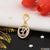 Om with diamond attention-getting design gold plated pendant
