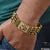 Om with diamond best quality gold plated rudraksha bracelet