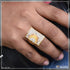Sun With Diamond Chic Design Superior Quality Gold Plated Ring For Men - Style B508