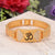 Om with diamond etched design high-quality kada bracelet for