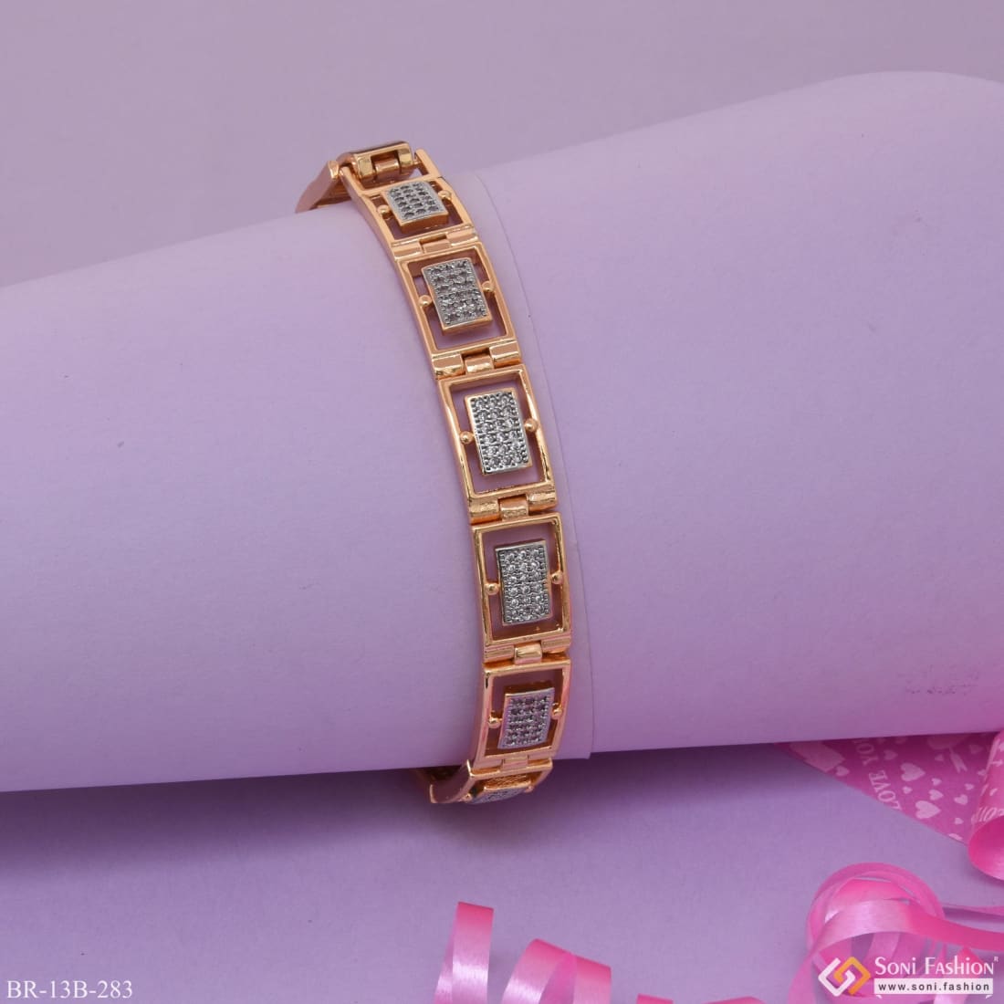 Expensive-looking design high-quality golden color bracelet for men - –  Soni Fashion®