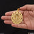Om with diamond fancy design high-quality gold plated