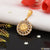 Om With Diamond Finely Detailed Design Gold Plated Pendant