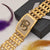 Om with diamond unique design gold plated bracelet for men -