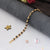 Etched design high-quality gold plated rudraksha bracelet