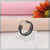 Exceptional design with diamond funky black color ring for