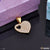 Exquisite Design Heart Into With Diamond Gold Plated