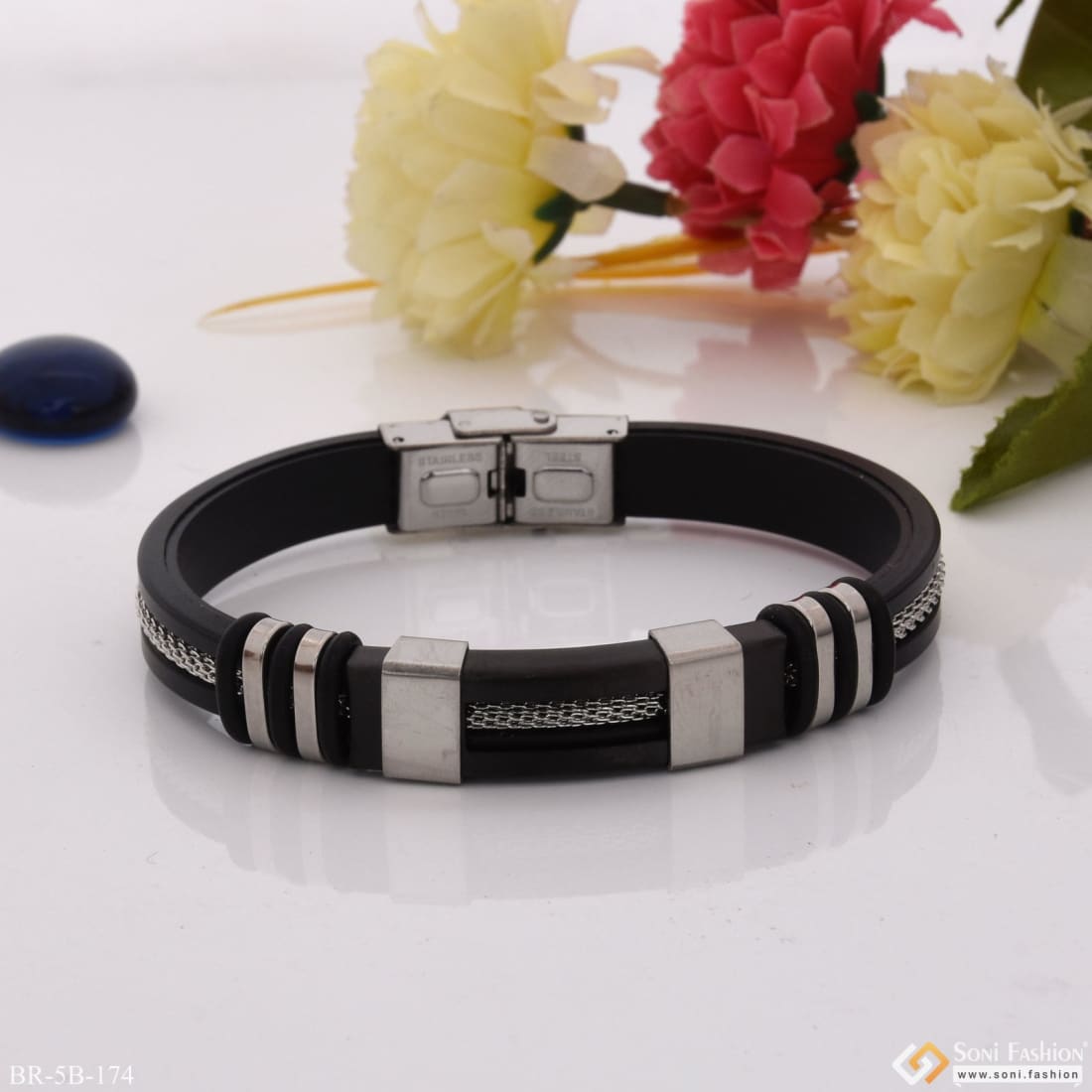 Buy Black Bracelets & Kadas for Men by Fashion Frill Online | Ajio.com