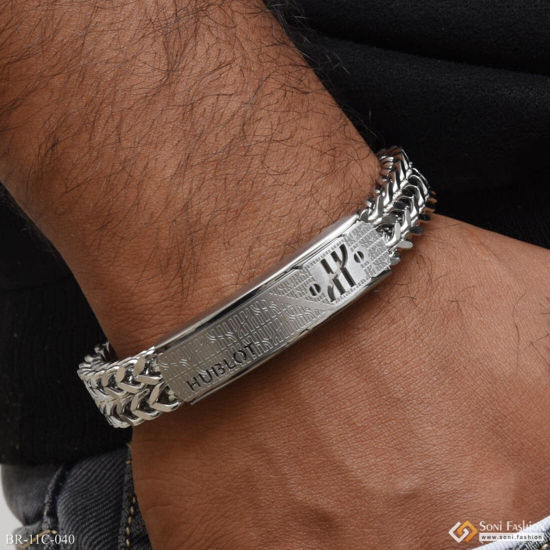 Buy Sterling Silver Identity Bracelet Online in India - Etsy
