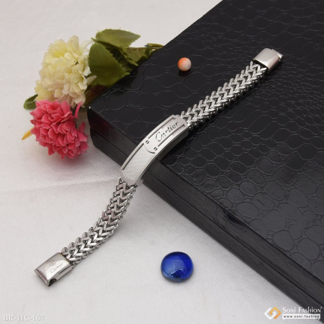 MGR Ladies Silver Hand Bracelet at best price in Rajkot | ID: 19344625373